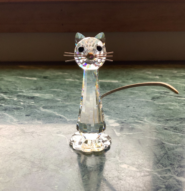 Swarovski Crystal Tall Cat